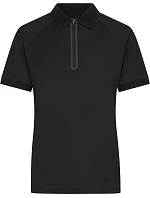 Daiber JN 1307 Dámské piqué polo se zipem 02.1307 black/black