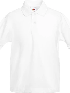 Fruit of the Loom Kids 65/35 Polo Dětské piqué polo 16.3417 white