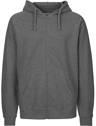 Neutral O 63301 Pánská mikina s kapucí z bio bavlny 77.6331 dark heather