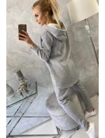 Šedá souprava kalhot baggy