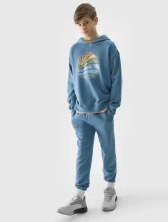 Chlapecká mikina s kapucí 4F - modrá