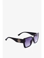 Dámské klasické sluneční brýle s ozdobnými detaily UV400 černá Dámské klasické sluneční brýle s ozdobnými detaily UV400 černá