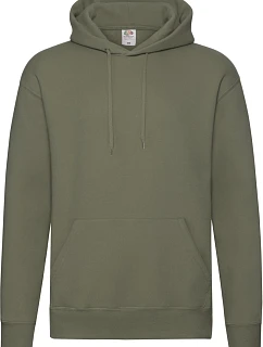 Fruit of the Loom Premium Hooded Sweat Pánská mikina s kapucí 16.2152 classic olive