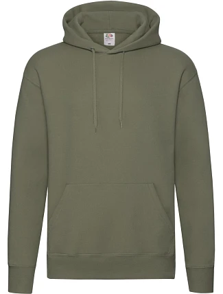 Fruit of the Loom Premium Hooded Sweat Pánská mikina s kapucí 16.2152 classic olive Fruit of the Loom Premium Hooded Sweat Pánská mikina s kapucí 16.2152 classic olive