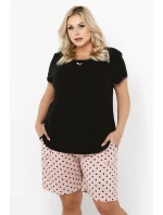 Italská móda Bonilla crêpe barva:černá/potisk Italská móda Bonilla crêpe barva:černá/potisk