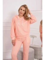 Souprava mikiny s kapucí meruňková Souprava mikiny s kapucí meruňková