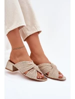 Dámské Sandály Na Klíně Maciejka 06955-25 Béžovo-Zlaté Dámské Sandály Na Klíně Maciejka 06955-25 Béžovo-Zlaté