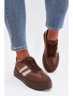 Dámské tenisky na platformě Hnědé Galleria