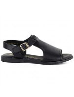Dámské kožené sandály černé Cambell 19391