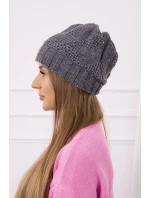 Dámská čepice Danuta K331 tmavě šedá