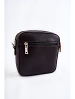 Kožená taška Messenger Ve vzoru GOE ZNJ012 Černobílá