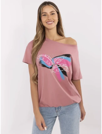 Tričko CLM TS 1019.79 tmavě růžové