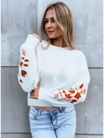 Dámský svetr LYRA white FashionStreet MY2214 Dámský svetr LYRA white FashionStreet MY2214