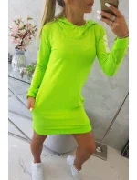 Bílé zelené neonové šaty Bílé zelené neonové šaty