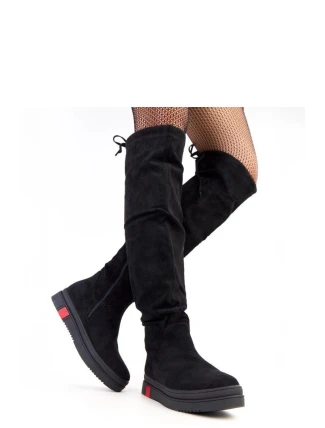 Dámské vysoké kozačky DH240102 Černá - YOLERA