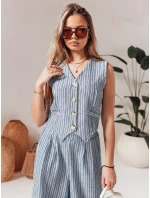 Dámská vesta LINELIA modrá FashionStreet PY0134