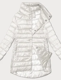 Dámská prošívaná bunda v barvě ecru se stojáčkem Minority (P3-6908-12)