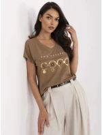 Tričko CLM TS 1729.86 světle hnědé