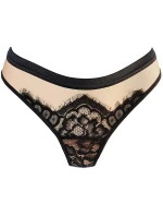 Dámské kalhotky Brasiliana V-10775 Černo-béžová - Axami Dámské kalhotky Brasiliana V-10775 Černo-béžová - Axami