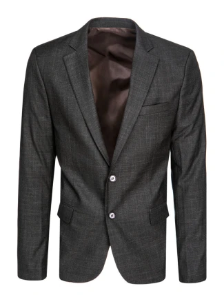 Pánské jednořadové sako černé FashionStreet MX0621