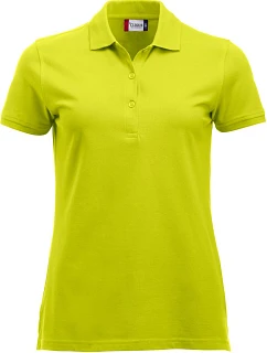 Clique Classic Marion S/S Dámské piqué polo z těžké bavlny 67.8246 visibility green