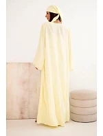 Dámský viskózový 4dílný komplet v boho stylu žlutý