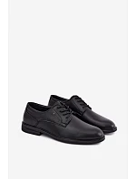 Pánské elegantní černé polobotky Calven Pánské elegantní černé polobotky Calven