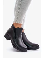 Kotníkové boty s nízkým svrškem zateplené kožíškem Vinceza černé Kotníkové boty s nízkým svrškem zateplené kožíškem Vinceza černé