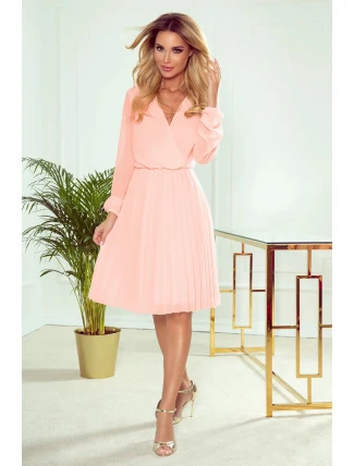 Dámské šaty 313-2 Světle růžová - Numoco Dámské šaty 313-2 Světle růžová - Numoco