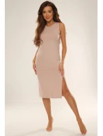 Dámské úpletové šaty 707 Freya sz/r borůvkové - De Lafense Dámské úpletové šaty 707 Freya sz/r borůvkové - De Lafense