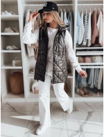 Dámská přechodná prošívaná vesta OLINVIA černá FashionStreet TY4836