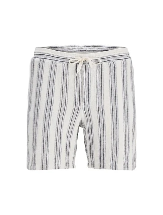 Jack&Jones pánské šortky JPSTJAIDEN COBA STRIPE JOG SHORTS REG SN 12274413 CLOUD DANCER/STRIPES