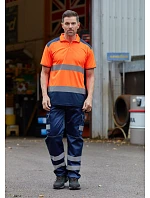 Yoko HVJ 220 Hi-Vis Piqué Polo 79.J220 hi vis yellow/navy Yoko HVJ 220 Hi-Vis Piqué Polo 79.J220 hi vis yellow/navy