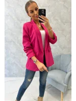 Bunda s klopou elegantní fuchsiová