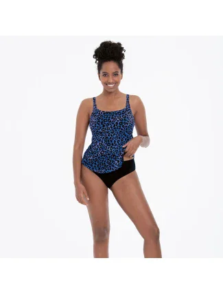 Horní díl plavek tankini 6599-1 černo-modrý - Anita Care Horní díl plavek tankini 6599-1 černo-modrý - Anita Care