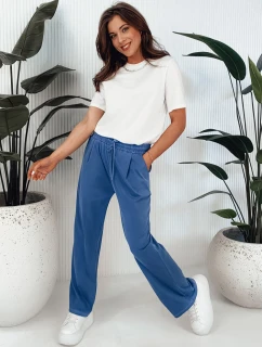 Dámské kalhoty s širokými nohavicemi ASTERS navy blue FashionStreet UY2034