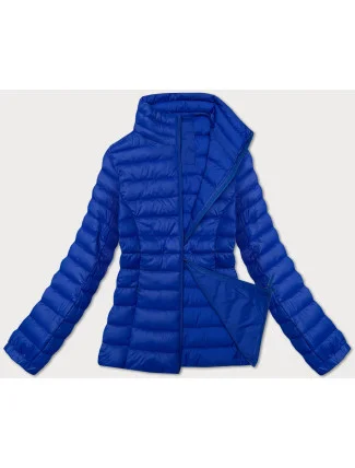 Lehká modrá dámská prošívaná bunda (5M706-184)