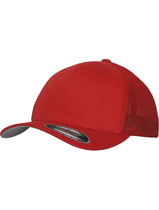 Flexfit 6511 6 panelová Trucker kšiltovka "Mesh" 55.6511 red