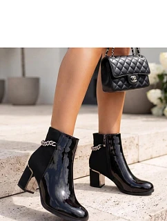 Dámské boty na podpatku na zip model 231687 Solea