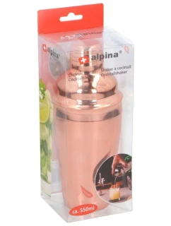 KOKTEJLOVÝ ŠEJKR 550ML ALPINA RED GOLD