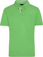 Daiber JN 716 Pánské piqué polo v tradičním krojovém stylu 02.0716 lime green/lime green white Daiber JN 716 Pánské piqué polo v tradičním krojovém stylu 02.0716 lime green/lime green white