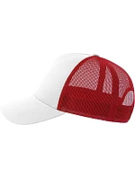Atlantis Headwear Rapper Cotton-S 5 panelová Trucker kšiltovka 33.0260 white/red Atlantis Headwear Rapper Cotton-S 5 panelová Trucker kšiltovka 33.0260 white/red