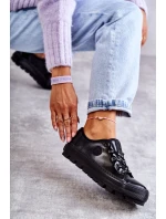 Módní lakované tenisky Big Star KK274044 Černá Módní lakované tenisky Big Star KK274044 Černá