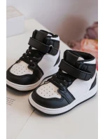 Dětské Sportovní Boty Vysoké Bílo-Černé Teredite