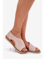 Dámské kožené sandály Artiker 46C1018 Světle růžové