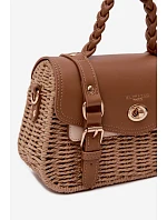 Malá Hnědá Taška S Pletením Marline