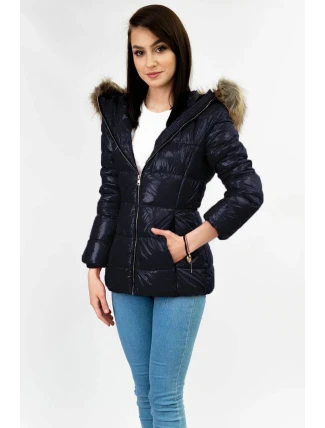 Dámská lakovaná prošívaná dámská bunda LD-7695 - LIBLAND