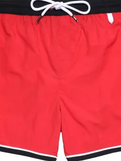 Pánské koupací kraťasy - A03880-0EFAW-42A - červená/černá - Diesel