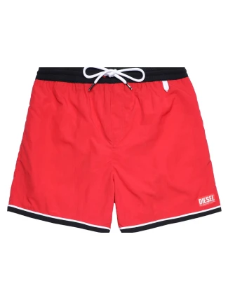 Pánské koupací kraťasy - A03880-0EFAW-42A - červená/černá - Diesel