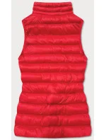 Krátká červená prošívaná dámská vesta (23077-270) Krátká červená prošívaná dámská vesta (23077-270)